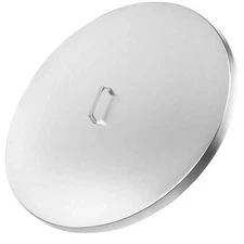 Apromise 34" Stainless Steel Round Fire Pit Lid Cover Fits 30–31" Fire Pans