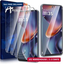 3 Pack Designed for Moto G 2025 Screen Protector Tempered Glass Film.Anti-Breaka