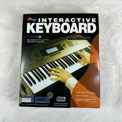 PlayPro Interactive Keyboard v2.6 PC MIDI Learning Software 4 CD-ROMs & Book