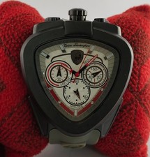 Bellissimo Orologio Da Polso Uomo Lamborghini Cronografo Quadrante Bianco "Stay Stylish"