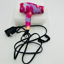 Eva NYC Hair Dryer Model HMS0008 125V / 60 Hz 1200W Floral WORKS Travel Size