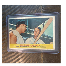 Topps 1958 Topps #321 Sluggers Supreme Ted Kluszewski Ted Williams Base Set