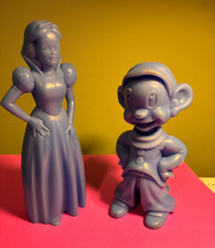 1971 Disney Louis Marx Snow White And Dopey Figures