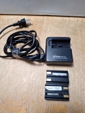 Nikon MH-53 Genuine OEM Quick Battery Charger EN-EL1 MH53 W/ 2 Used Batteries