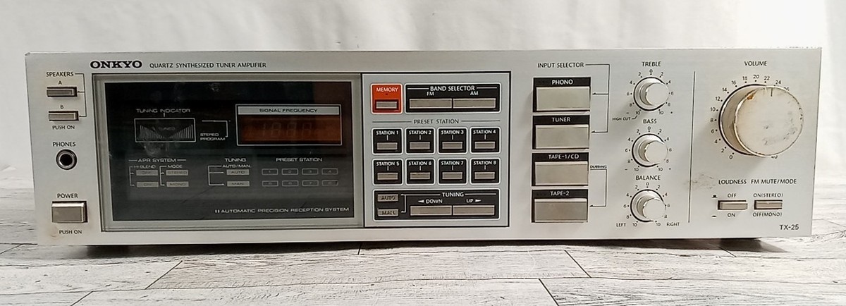 Onkyo TX-25 Quartz Synthesized Tuner Amplifier | Partially Working