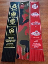 Royal Tank Regiment 🪖 Tank Museum Vintage Leather Bookmark Bundle EX FRONTS B31