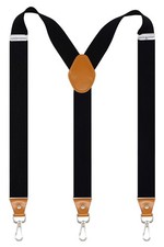 Mens Suspenders with 3 Swivel Hooks Belt Loops 1.4 Inch Wide Heavy Duty Adjus...