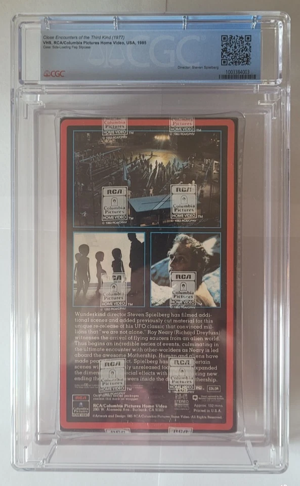 Close Encounters Of The Third Kind VHS Graded by CGC 9.6 Waterfall Watermarks - Image 3 of 4
