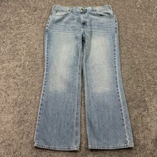 Urban Pipeline Jeans Mens 38x30 Blue Relaxed Bootcut Light Wash Denim Work City