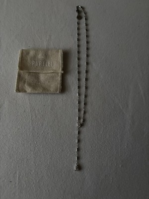 Purelei, Y-Kette, 27 Cm, Silber, 2x Zirkonia, Verstellbar, Ungetragen