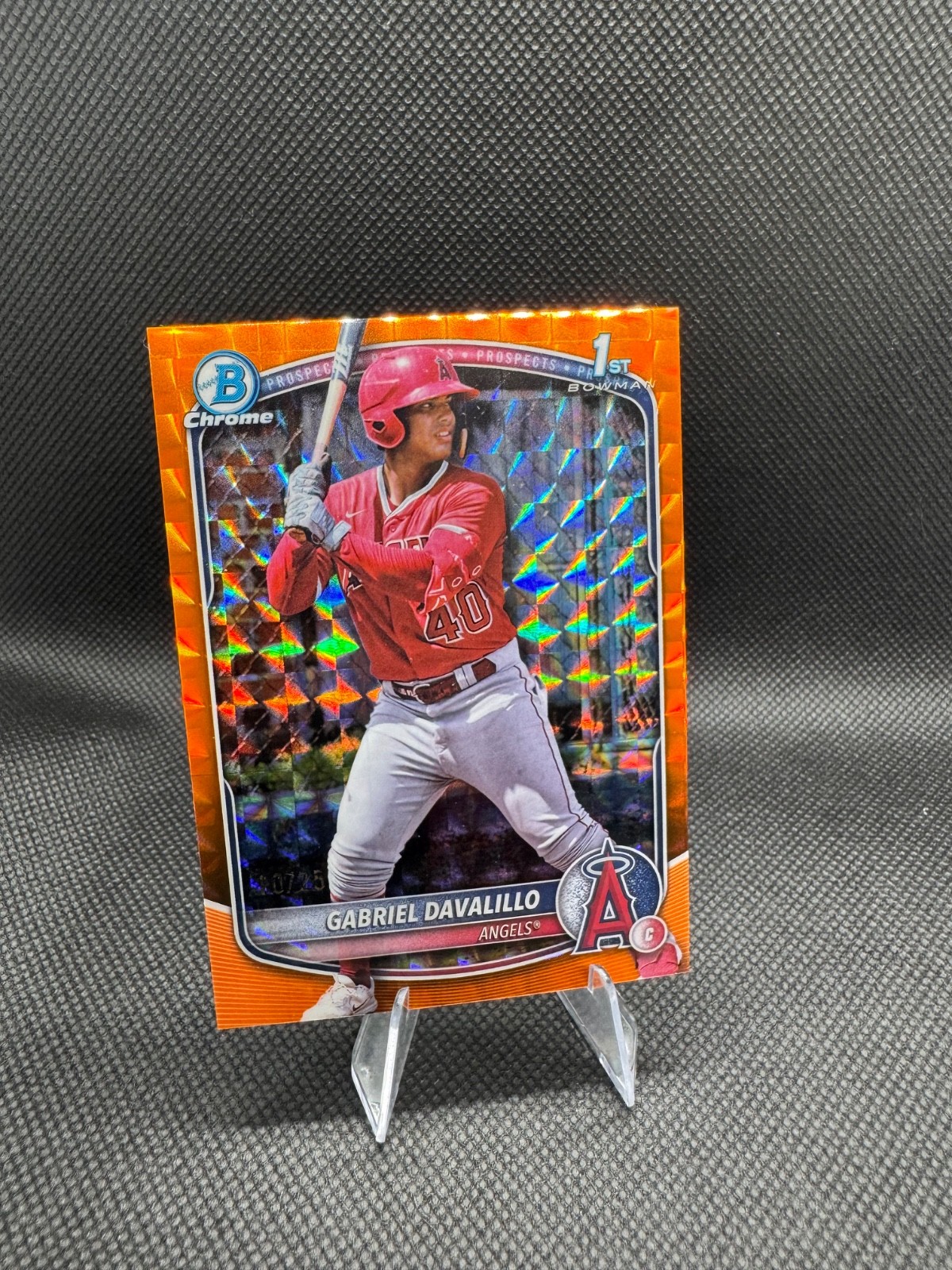 2025 Bowman Chrome 1st Orange Gabriel Davalillo Orange Geometric 10/25 #BCP-178
