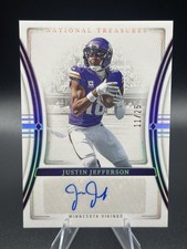 2023 National Treasures Signatures Justin Jefferson #SIG-JJE /25 Auto - Vikings