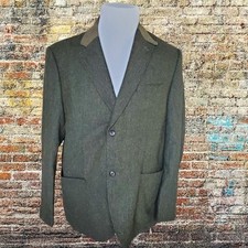 PJ PAUL JONES Corduroy Sport Coat Blazer Two Buttons Green Men's Xl Suit Jacket