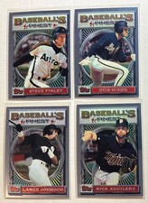 1993 Topps Baseball’s Finest - 4 Card Lot - #s 9, 22, 64, 181 - Finest 1st Year