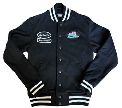 Chaqueta Universitaria American Apparel XXS Miss Honey Love Pin-Up Años 50 Bordada - Imagen 1 de 4