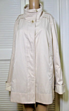 VTG Jones NY Collection Rain & Cool Fall Days Coat Beige/Back Pleat/Pockets NWT