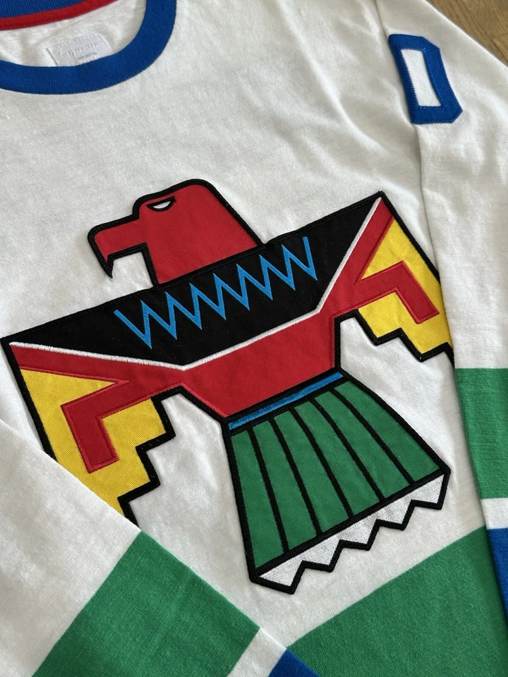 Camiseta deportiva de hockey FW10 Supreme Thunderbird blanca, talla mediana Foto 2 de 4