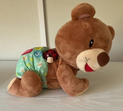 Vtech Explore and Crawl Learning Cub/Bear  Light Up Ladybug Music Plush Tested!