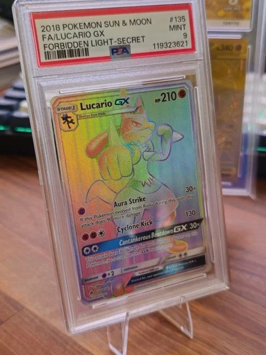 Lucario GX 135/131 Forbidden Light 2018 - Pokémon TCG - PSA 9 Mint