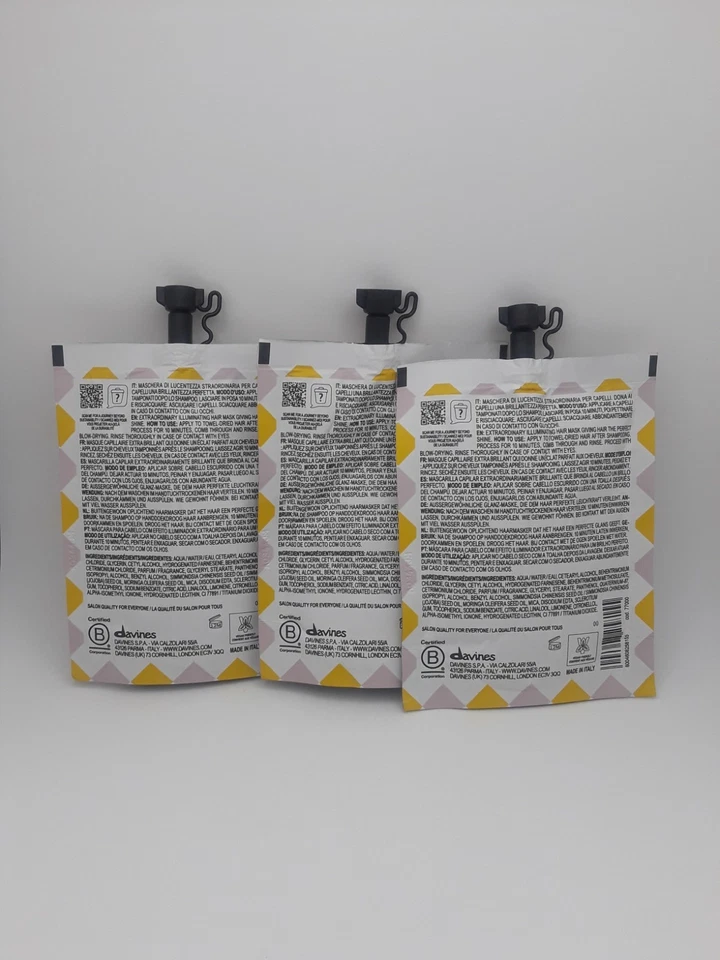 Lote de 3 Mascarillas Capilares Veganas Davines THE SPOTLIGHT CIRCLE 1.69 Fl OZ 50 ml Foto 3 de 4