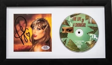 Taylor Swift Signed CD Cover Framed PSA/DNA The Life of a Showgirl