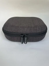 Geekria Headphone Carrying Case 8” X 6” X 3” Gray Zip Hard Cloth Case