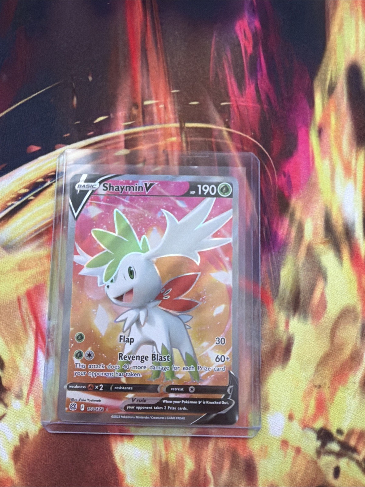 Pokémon TCG Shaymin v 152/172 SWSH Brilliant Stars Ultra Rare Card NM Condition