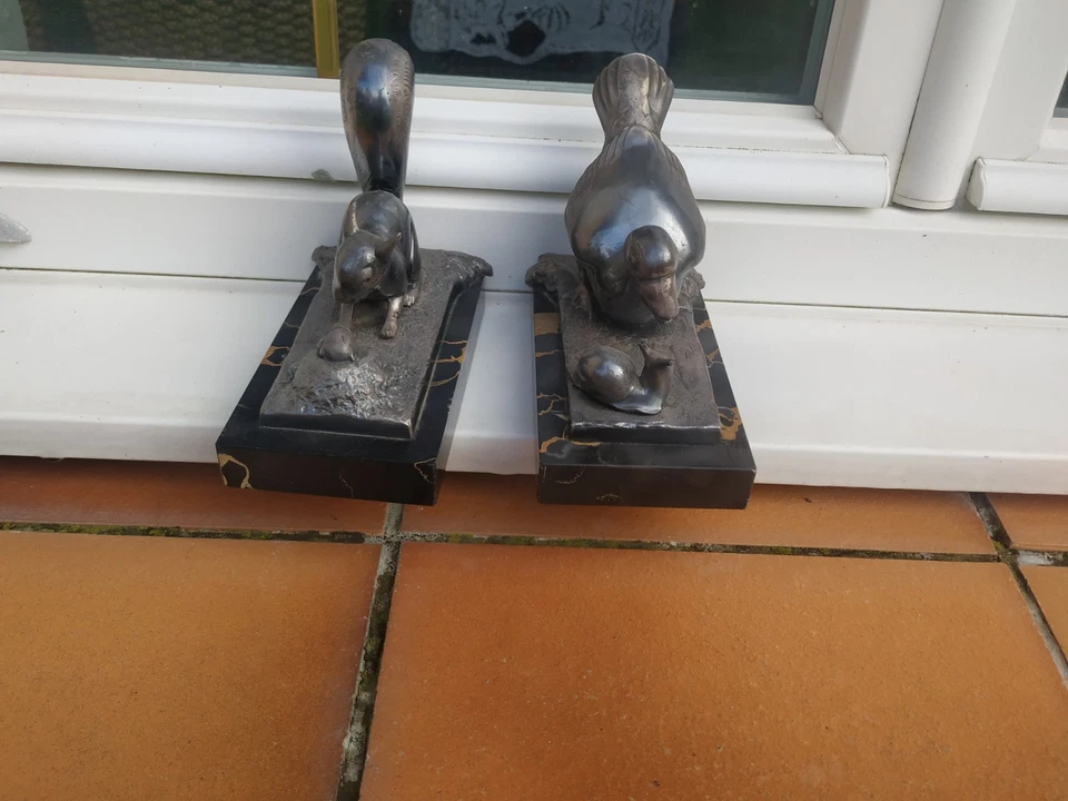 Anciens serres livres signés BENJAMIN RABIER Ecureuil taupe et oiseau escargot - Photo 2/4