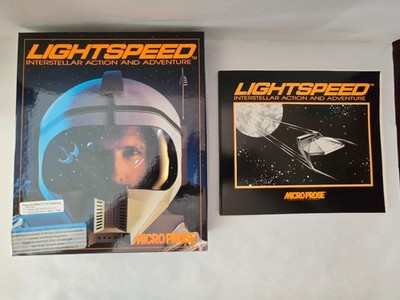 Lightspeed Interstellar Action Adventure PC 5.25'' Floppy  CIB Big Box MicroProse