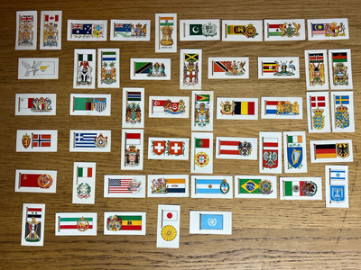 Brooke Bond Flags And Emblems Of The World 1 missing from full set 49 cards