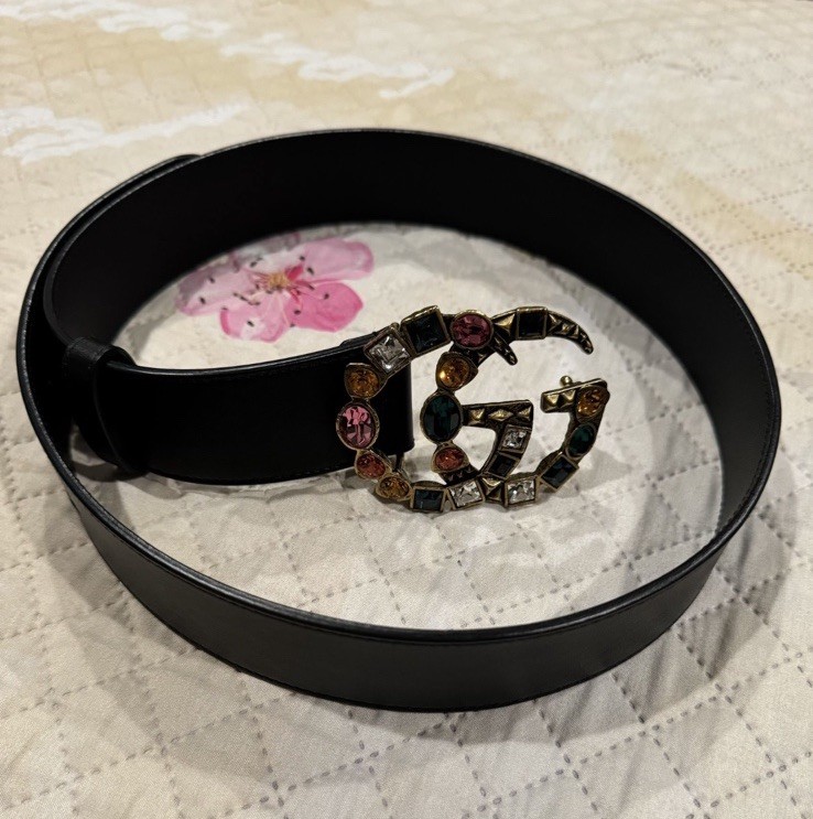 Authentic Gucci Black Leather Belt Men main image 4