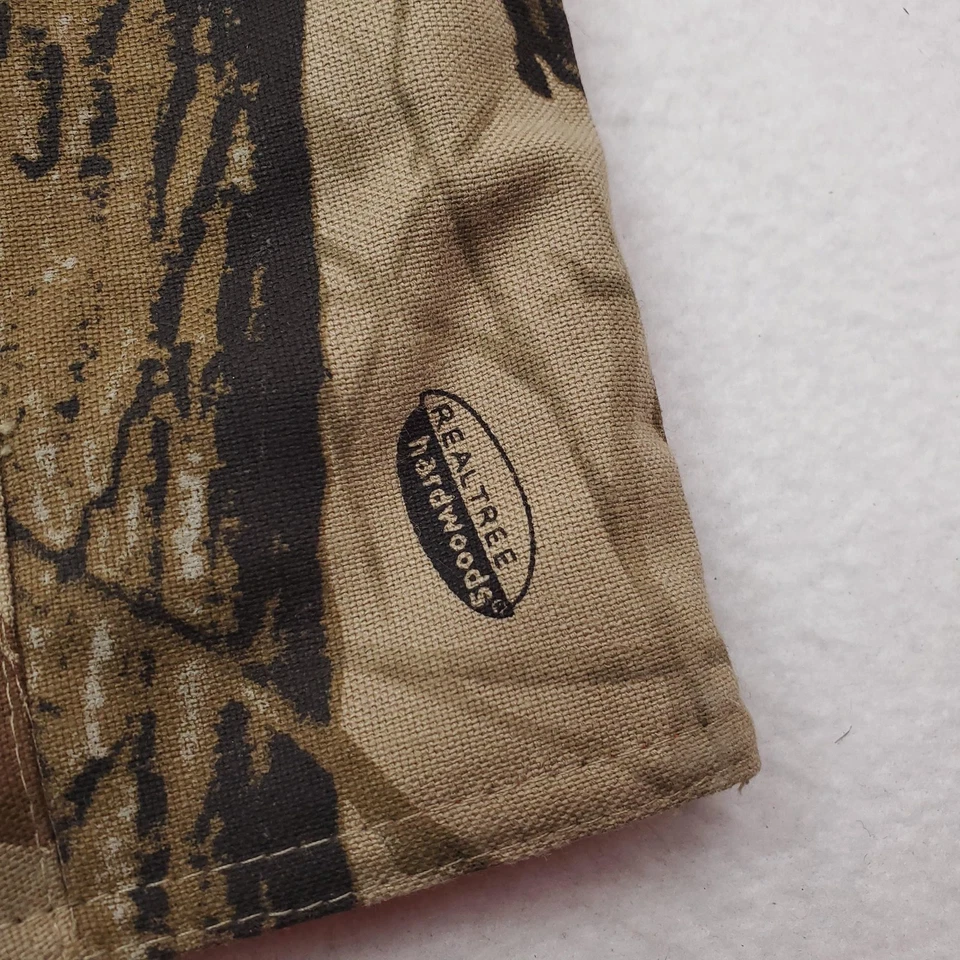 Bob Allen Reversible Hunting Vest XL Realtree Hardwoods Camo Blaze Orange Patch - Image 4 of 4