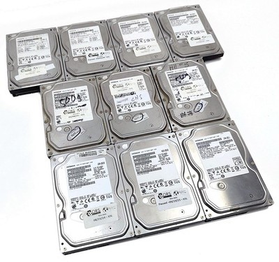 Lot of 10 Hitachi 500GB SATA II 3.5'' Internal Hard Disk Drive HDD - Mixed Models