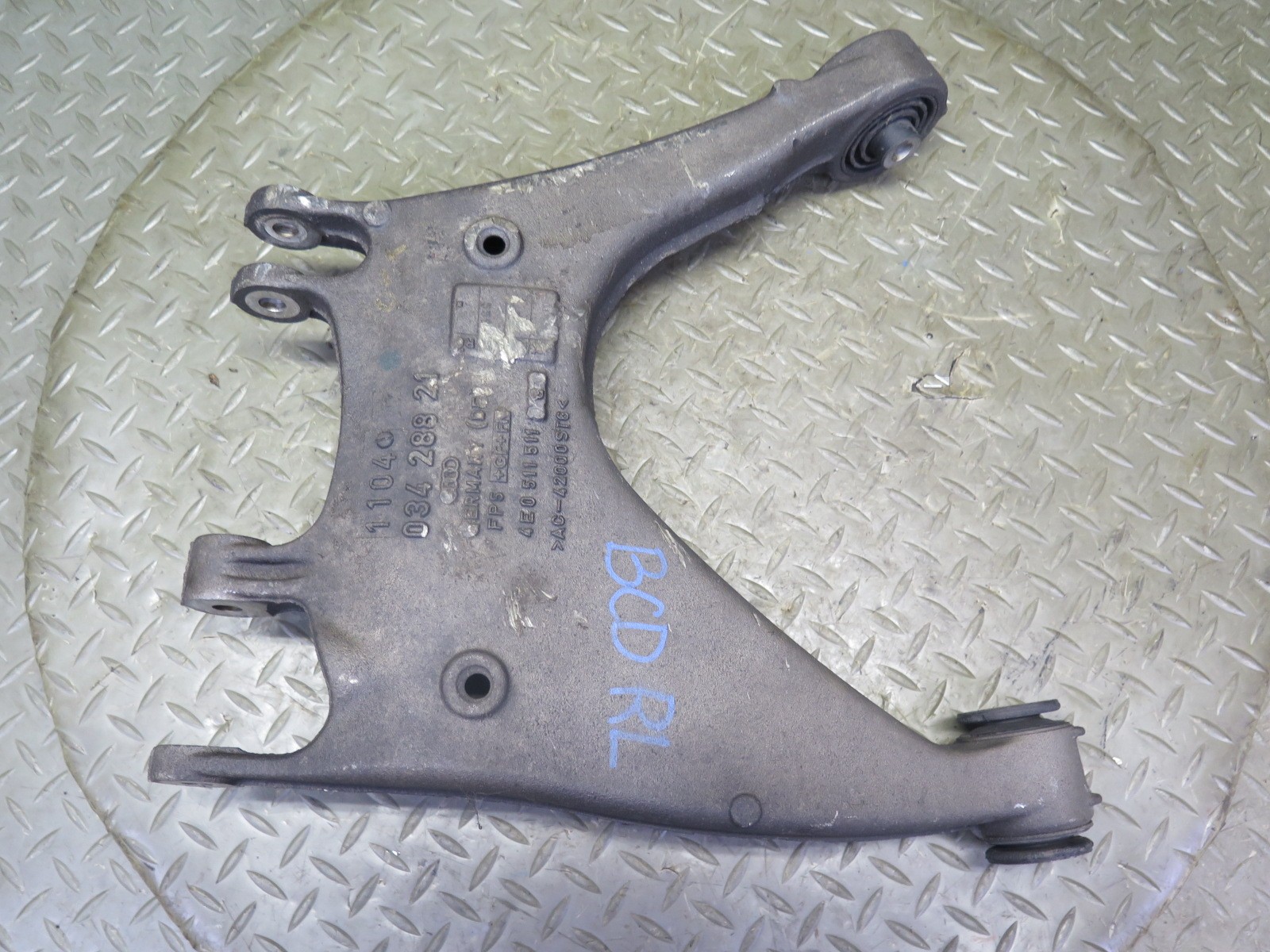 2006-2012 BENTLEY CONTINENTAL FLYING SPUR REAR LEFT LOWER UPPER CONTROL ARM SET