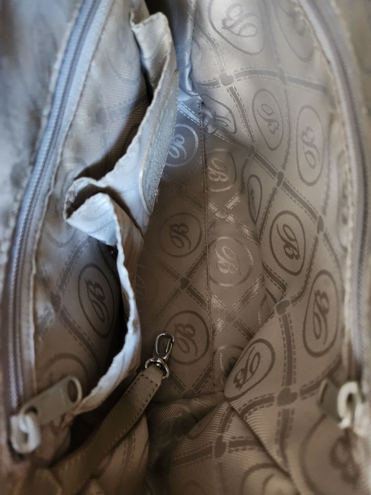 Brighton Y2K Python Snake Embossed Brown Leather … - image 4