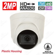 2MP CCTV HD Analog IR Indoor Turret Camera 2.8mm Lens with Built-In Mic 2.8mm