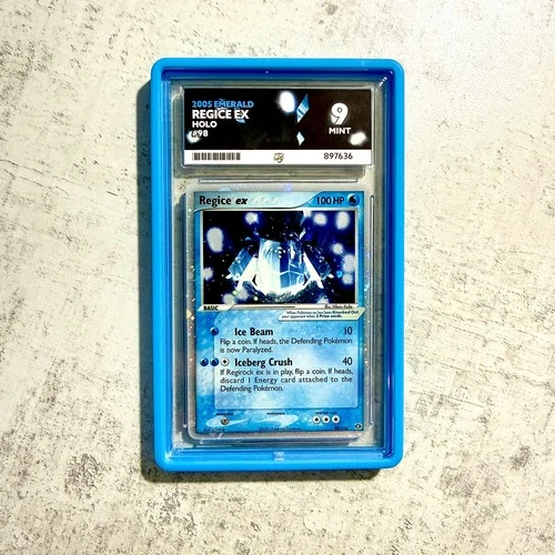 2005 POKEMON EX EMERALD #98 REGICE EX-HOLO ACE 9 Pop 1 & highest graded at Ace