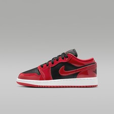 Air Jordan 1 Low SE Big Kids' Shoes Black/White/Varsity Red 