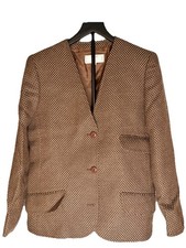 Valentino Vintage Ladies Tweed Skirt Suit Brown Size 44/10