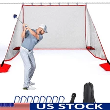 Golf Practice Net 10x7ft Durable Indoor Outdoor Setup Portable Training Tool New