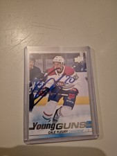 Cale Fleury Signed Young Guns Signature Autograph Canadiens Rookie Habs RC YG