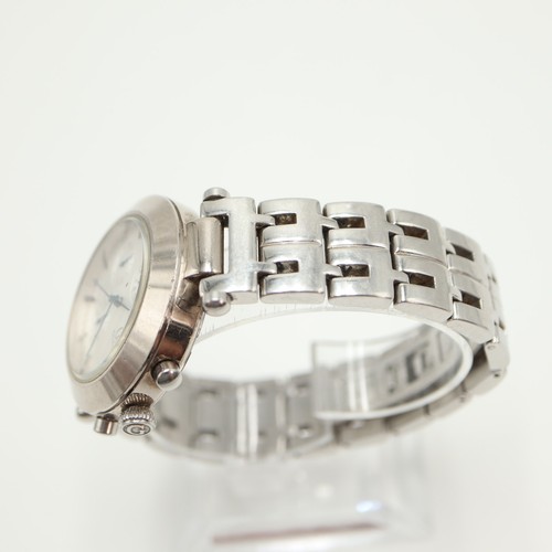 Guess Collection GC Silver Tone 1/10th Sec Chronograph 38mm Watch w New Battery - Picture 12 of 16