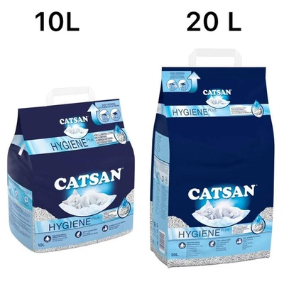 CATSAN Hygiene Plus NonClumping Adult Cat and Kitten Litter 100% Natural 10L,20L