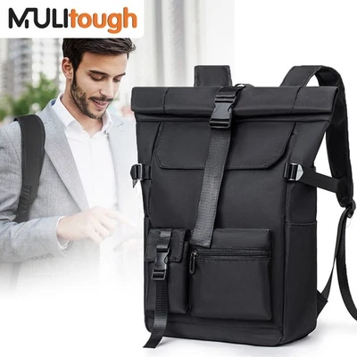 MARKENLOS Rucksack Rolltop Freizeitrucksack Reisetaschen Herren Damen Daypack Wasserdicht