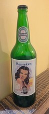 Vintage Heineken Beer 24 inch Bottle Green Advertising Store Display