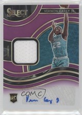 2020-21 Panini Select Rookie Jersey Purple Prizm 72/99 Vernon Carey Jr Auto hn8