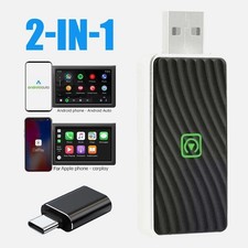 2 In 1 Wireless CarPlay Adapter Android Auto Wireless Adapter,Plug Play
