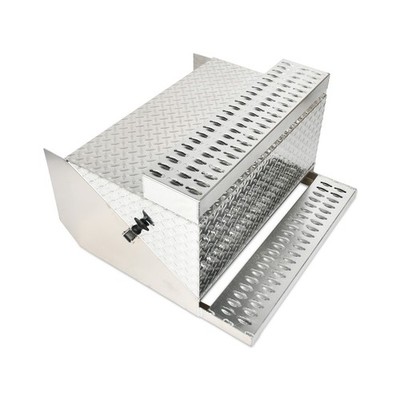 31''X30''X19'' ALUMINUM CAB ENTRY BATTERY BOX WITH LOCK FOR PETERBILT