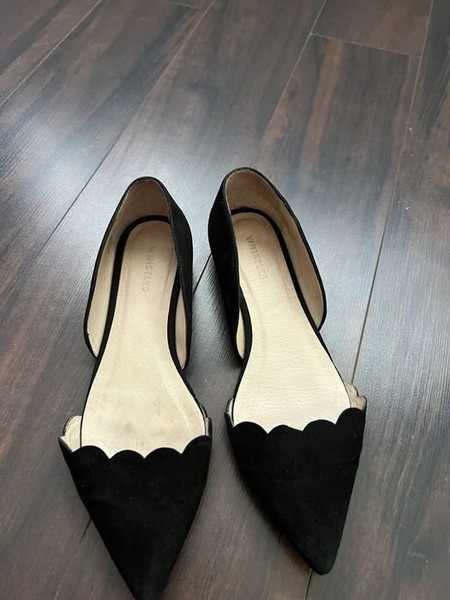 Women Heels Black Suede 38