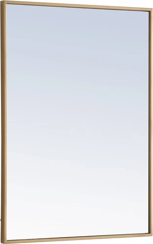 Elegant Lighting MR407X-24 Vatinius 24" W x 32" H Rectangular - Brass - Picture 6 of 12